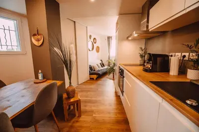 Cuisine ou kitchenette dans l'établissement La Casa Bali