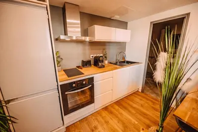 Cuisine ou kitchenette dans l'établissement La Casa Bali