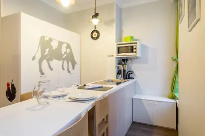 Cuisine ou kitchenette dans l'établissement Les Charmettes - Lyon 6ième