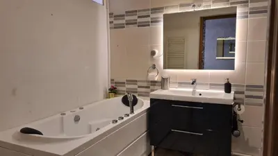 Salle de bains dans l'établissement La Loge Du Vieux Lyon