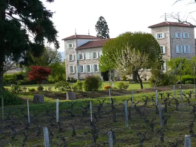 Jardin de l'établissement Château de Grandmont - Escale authentique au coeur des vignes