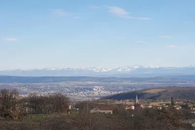 Vue générale sur la montagne ou vue sur la montagne depuis le B&B/chambre d'hôtes