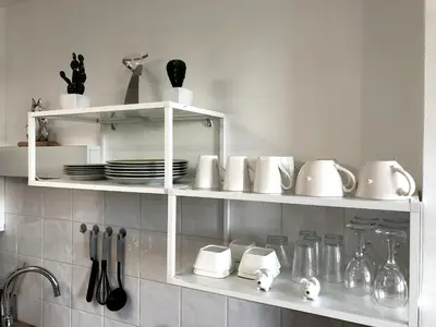 Cuisine ou kitchenette dans l'établissement les combles d agate