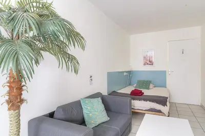 Coin salon dans l'établissement Le Triplex, 2 chambres, 2 salles de bain