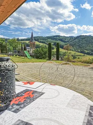 Vue générale sur la montagne ou vue sur la montagne depuis le B&B/chambre d'hôtes