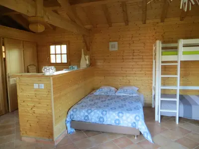 Un ou plusieurs lits dans un hébergement de l'établissement Gîte de l'Oursonnière