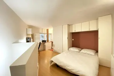 Un ou plusieurs lits dans un hébergement de l'établissement Studio Zen Tokyo