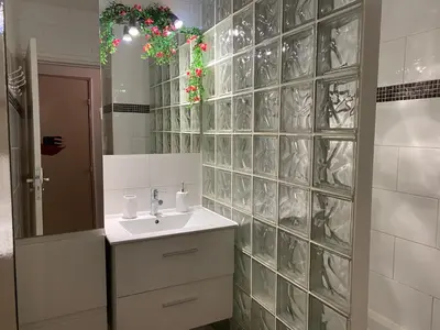 Salle de bains dans l'établissement Chambre Privée en Colocation Villeurbanne Métro Bonnevay