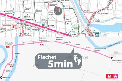 Plan de l'établissement Stop Chez M District # Qualité # Confort # Simplicité