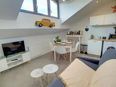 Cuisine ou kitchenette dans l'établissement Stop Chez M District # Qualité # Confort # Simplicité