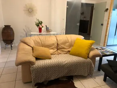 Coin salon dans l'établissement CONDRIEU appartement 1 er et parking voiture vélo