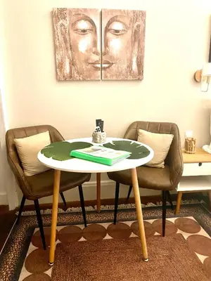 Coin salon dans l'établissement Studio ZEN cosy gare part dieu