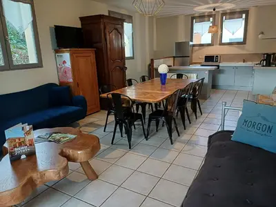 Cuisine ou kitchenette dans l'établissement Gîte le Chêne du Py