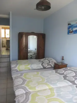 Un ou plusieurs lits dans un hébergement de l'établissement Gîte le Chêne du Py