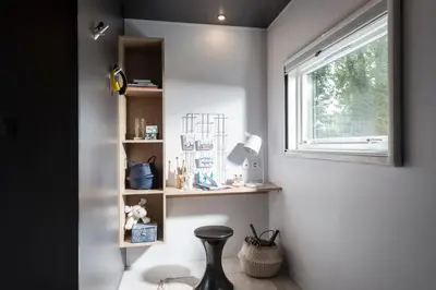 Salle de bains dans l'établissement Kanopée Village