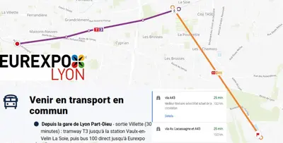 Plan de l'établissement Côté Cour Lyon Part Dieu
