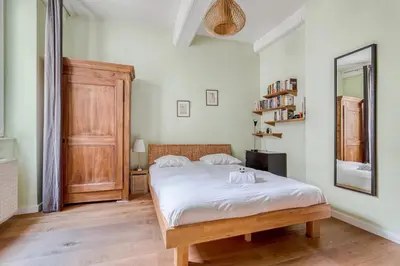 Un ou plusieurs lits dans un hébergement de l'établissement GuestReady - Superbe T3 en hyper-centre - belles vues