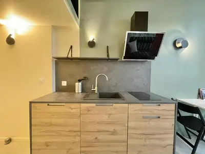 Cuisine ou kitchenette dans l'établissement Le soyeux