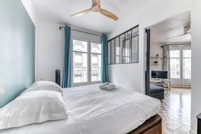 Un ou plusieurs lits dans un hébergement de l'établissement GuestReady - T1 BIS - Cosy and Lovely