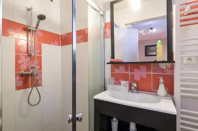 Salle de bains dans l'établissement Appartement Indépendant en maison à 15 MIN de LYON