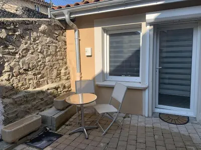 Balcon ou terrasse dans l'établissement le studio de Florent, centre Vaugneray