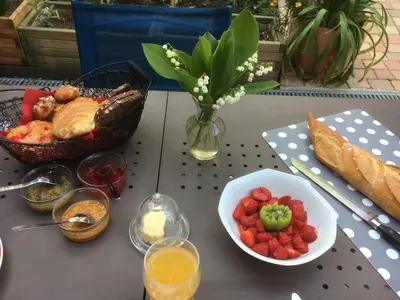 Nourriture dans la maison d'hôtes ou à proximité