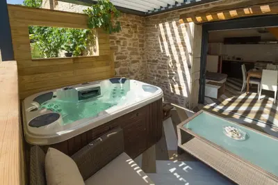 Coin salon dans l'établissement Gîtes d'Amelyann