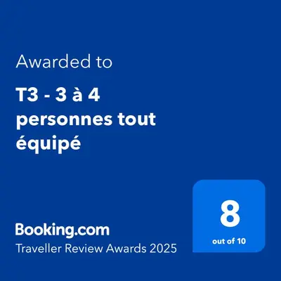 Plan de l'établissement T3 - 3 à 4 personnes tout équipé