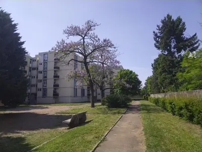 Jardin de l'établissement Résidence du parc des Tilleuls de Lyon 82 m2 Pkg free