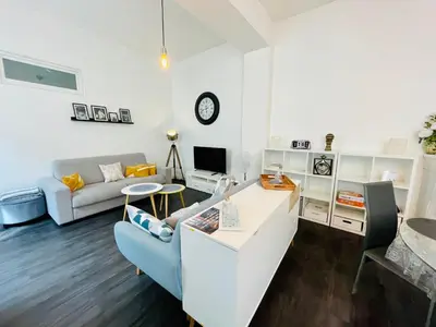 Télévision ou salle de divertissement dans l'établissement L'appartement du Temple à Vienne