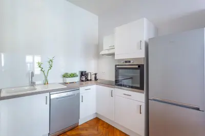 Cuisine ou kitchenette dans l'établissement DIFY Le Velvet - Bellecour