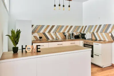 Coin salon dans l'établissement Appartement Cosy du Gier