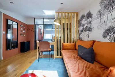 Coin salon dans l'établissement HONORÊ - Suite Terracotta