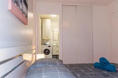Un ou plusieurs lits dans un hébergement de l'établissement Le Clos Jaurès/Lyon-Eurexpo/Parc OL