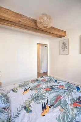 Un ou plusieurs lits dans un hébergement de l'établissement All in Lyon | Moderne et cosy au cœur de St-Jean