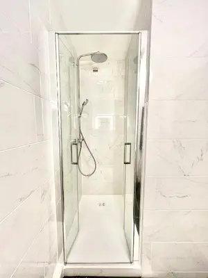 Salle de bains dans l'établissement La Bulle de Champagne