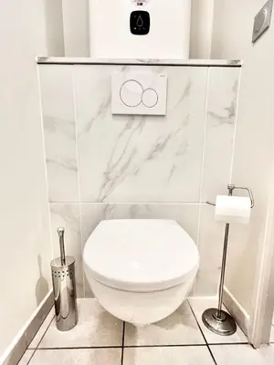 Salle de bains dans l'établissement La Bulle de Champagne
