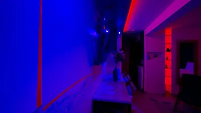 Télévision ou salle de divertissement dans l'établissement Studio BEL-MOD BUGEY - Belvédère Moderne