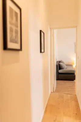 Coin salon dans l'établissement Aux portes de Lyon Tout confort emplacement idéale Netflix