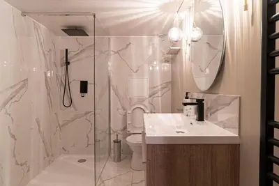 Salle de bains dans l'établissement Suite Medici