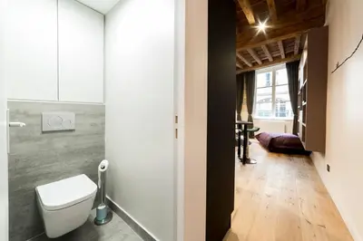 Salle de bains dans l'établissement All in Lyon | Beau bijou au cœur du Vieux Lyon