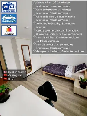 Un ou plusieurs lits dans un hébergement de l'établissement K&N - Maison à partager avec d'autres voyageurs - Chambre privée - Jardin - Balcon