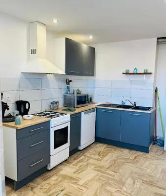 Cuisine ou kitchenette dans l'établissement 3 chambres Situation idéale Aux portes de Lyon Tout confort