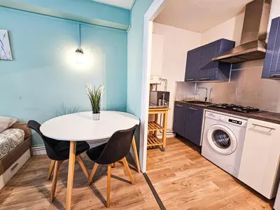 Cuisine ou kitchenette dans l'établissement Beau T1 2 personnes BERGSON