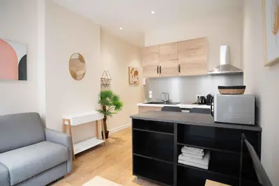 Cuisine ou kitchenette dans l'établissement All in Lyon | Studio du Temple des Jacobins