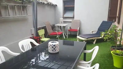 Coin salon dans l'établissement Chambre d'Hôtes La Rose des Vents
