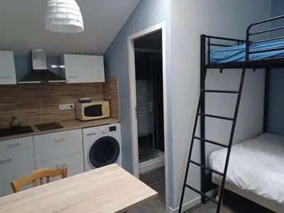 Un ou plusieurs lits dans un hébergement de l'établissement Chambre d'Hôtes La Rose des Vents