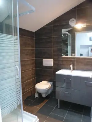 Salle de bains dans l'établissement Chambre d'Hôtes La Rose des Vents