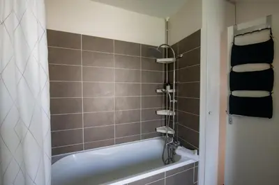 Salle de bains dans l'établissement Le Gaïa - Joli appartement au calme 10min du centre de Lyon
