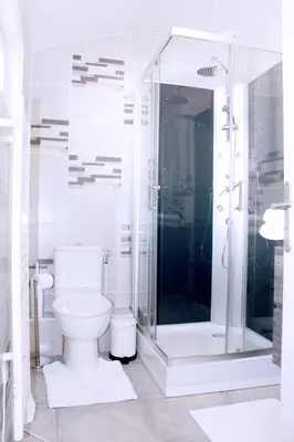 Salle de bains dans l'établissement Saint Etienne : appartement Châteaucreux 40 M2
